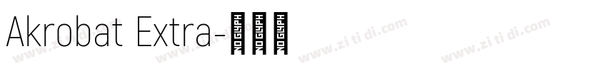 Akrobat Extra字体转换